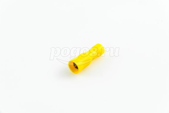 Разъем штекерный мама 6,0мм2 изолированный желтый РШИ-М  TDM /100/
