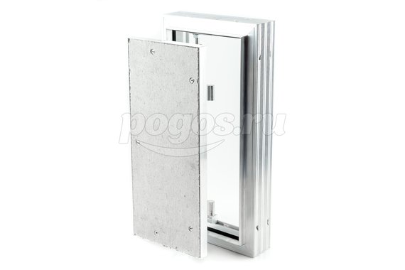 Дверца ревизия 200*400мм нажимная скрытая под плитку алюминий  ЭРА