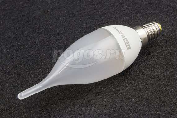 Лампа светодиодная E14  5Вт 3000K свеча на ветру матовая WFC37  TDM /10/ 