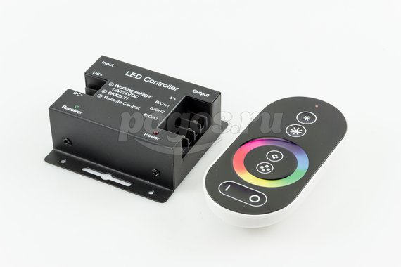 Контроллер LED DELUCE RGB 24A 12-24V сенсорный (288/576) белый