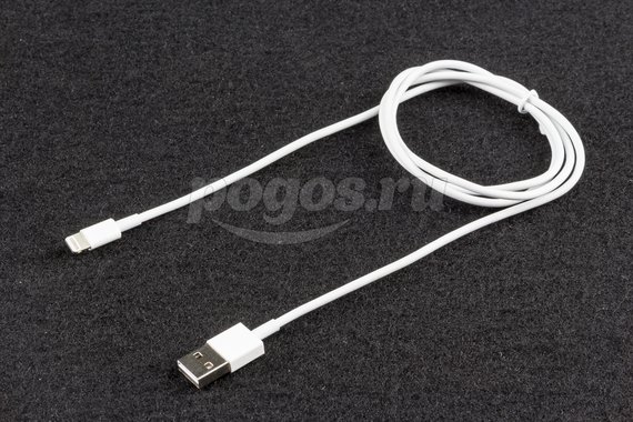 Кабель USB Lightning для iPhone белый 1м  REXANT /10/