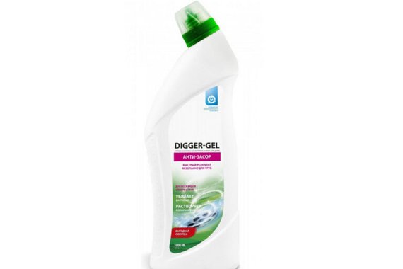 Средство щелочное для очистки труб 1000мл DIGGER-GEL Professional GRASS