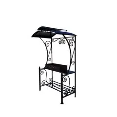 Мангал 360*800мм с навесом кованный  ПР