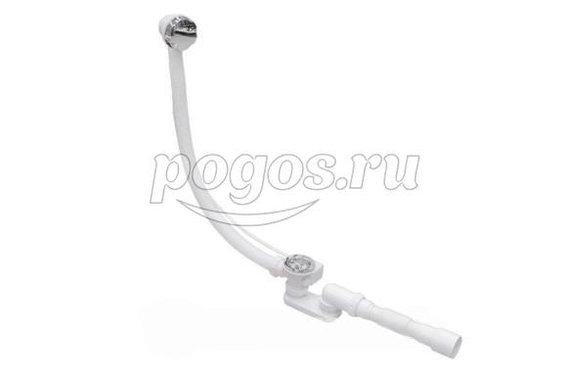 Сифон для ванны 1 1/2" полуавтомат, плоская  UNICORN
