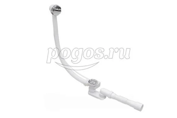 Сифон для ванны 1 1/2" полуавтомат, плоская  UNICORN