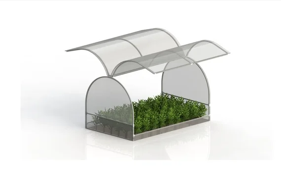 Парник ТЕПЛОФОН Бабочка 2 м (каркас)