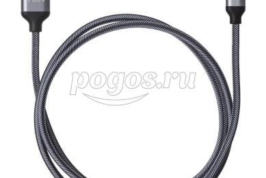 Дата-кабель, ДК 11, USB - USB Type-C, 1 м, серый  TDM