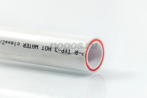 Труба PP-R PN20 d-25мм/4м арм. стекловолокном белый  MEERPLAST /20/ *