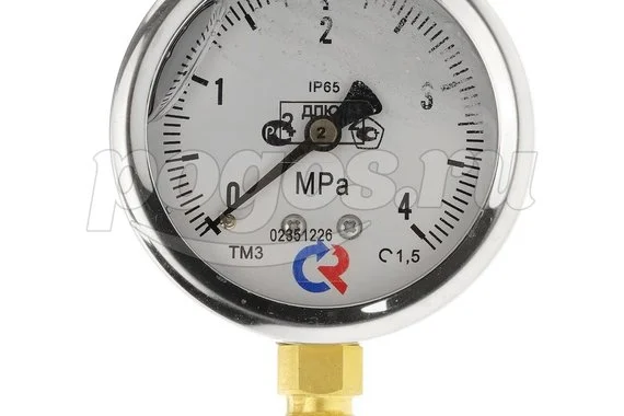 Манометр ТМ-320Р.00 (0...4 MPa) G 1/4 кл. точн.-1,5 (с глицерином)  РОСМА