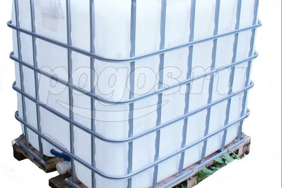 Емкость 1000л еврокуб в металлической обрешетке Б/У