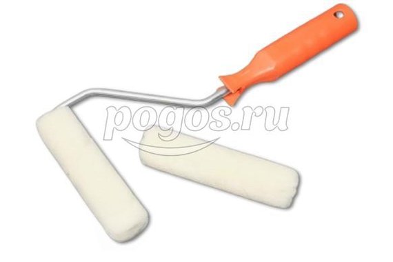Валик мини 100мм велюр +запаска ручка 110мм  DECOR