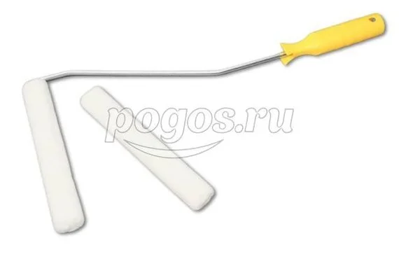 Валик мини 160мм велюр +запаска ручка 110мм  DECOR