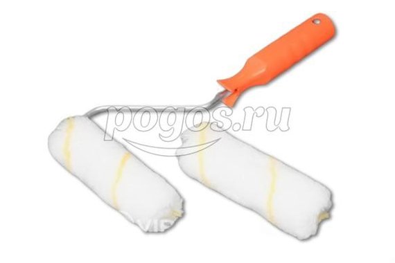 Валик мини 100мм полиамид +запаска ручка 110мм  DECOR