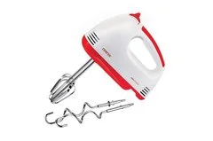 Миксер электрический  170Вт, 7 скоростей + турбо режим, 4 насадки, красный  Centek