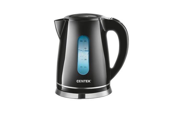 Чайник электрический пластиковый 2,0л 2200Вт черный  Centek