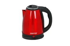 Чайник электрический металлический 2,0л 2000Вт красный  Centek