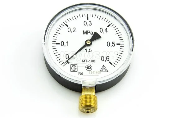 Манометр МТ100М 6 кгс/см2 М20х1.5
