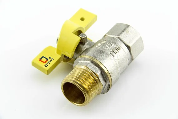 Кран шаровой для газа F-M 1/2" бабочка СТМ
