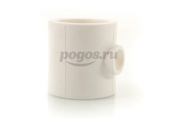 Тройник PP-R переходной d-63*25*63 белый  MEERPLAST 