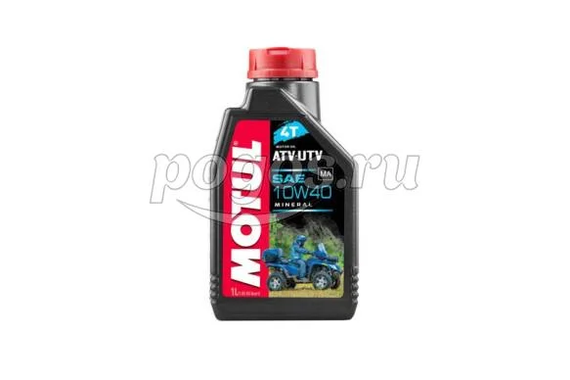 Масло 4T 10W40 минеральное ATV-UTV 1л  MOTUL