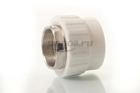 Муфта PP-R комб. d-63 * F 2" белый  MEERPLAST 