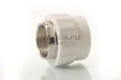 Муфта PP-R комб. d-63 * F 2" белый  MEERPLAST 