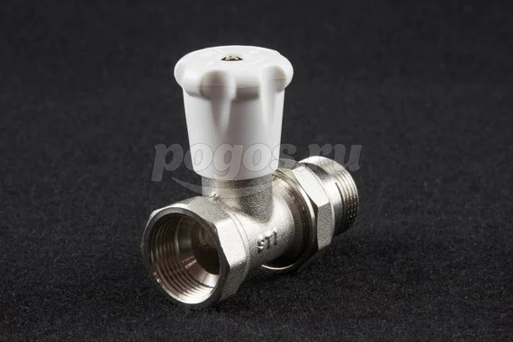 Клапан запорный для радиатора, прямой, 3/4" STI