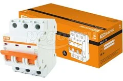 Автоматический выключатель TDM ВА47-29 3Р 2А 4.5кА С SQ0206-0101