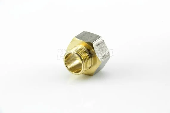 Переходник резьбовой F1/2 - M 3/8 (под ключ) латунь CTM