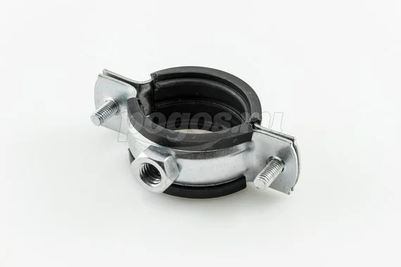Хомут трубный 32-36 (1") с шурупом и резинкой STI