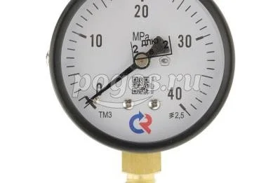 Манометр ТМ-310Р.00 (0...40 МРа) М12*1,5: кл.точ.-2,5  РОСМА
