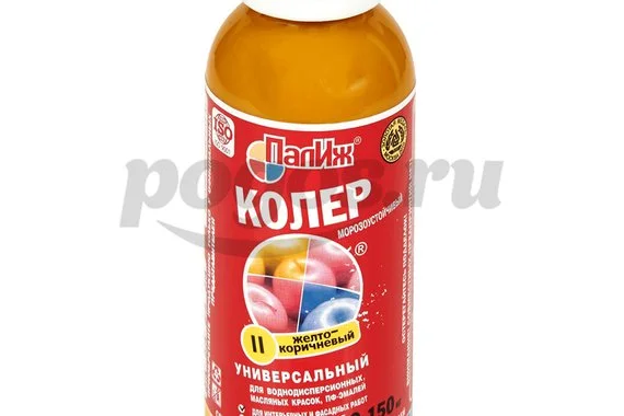 Паста колер №11 универсал 0.1л желто-коричневый ПалИж