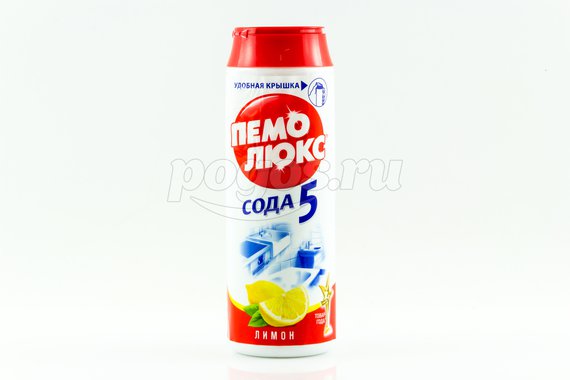 Чистящий порошок 480г Лимон  Сода 5-эффект ПЕМОЛЮКС