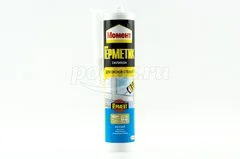 Герметик силиконовый 280мл для окон и стекол белый МОМЕНТ