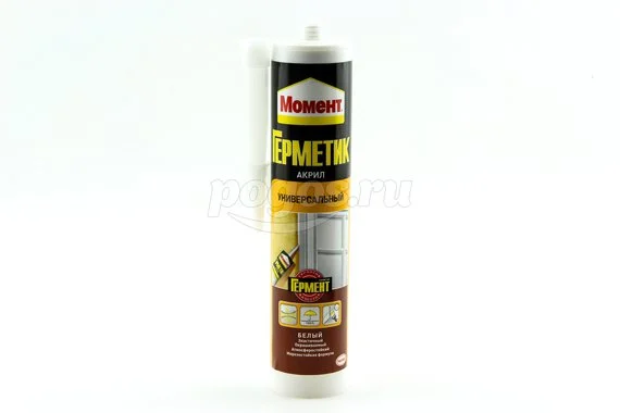 Герметик акриловый 420г белый зимний МОМЕНТ