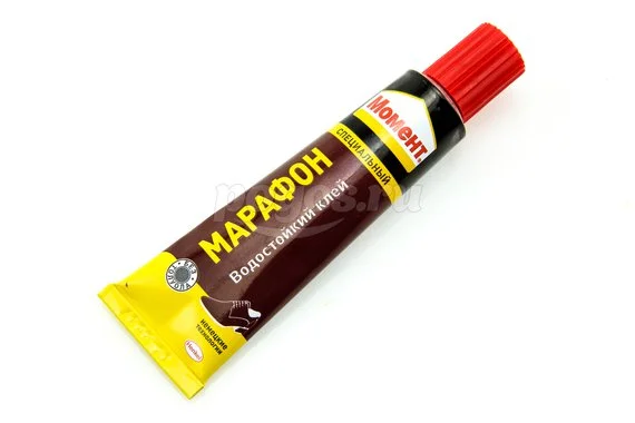 Клей Марафон (30мл) обувной водостойкий шоубокс МОМЕНТ