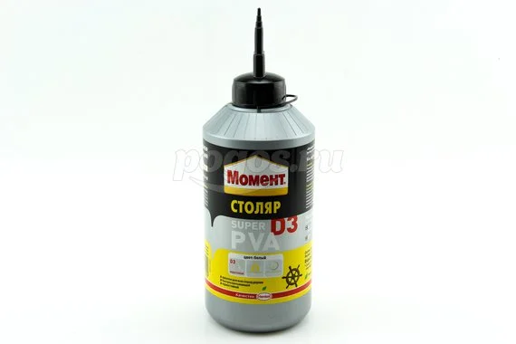 Клей Столяр 750г водостойкий Супер ПВА D3 МОМЕНТ
