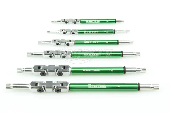 Набор ключей имбусовых TORX  6 предметов шарнирные  Industrie  KRAFTOOL 