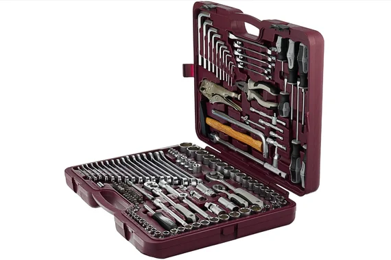 Набор инструментов 6-ти гран. 1/4" 3/8" 1/2 142 предмета  Thorvik