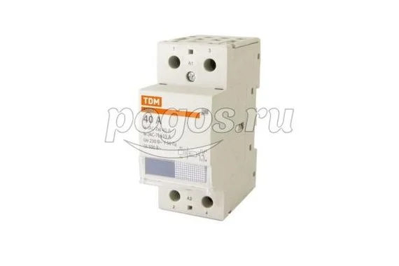 Контактор модульный КМ63 2п 40А 2NO Uкат 230В 2мод.  TDM