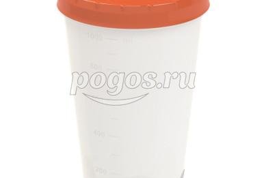 Банка пластиковая, 1,2л, с закручивающейся крышкой   Альт-Пласт