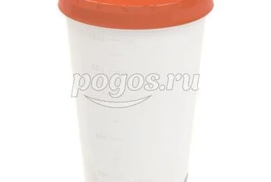 Банка пластиковая, 1,2л, с закручивающейся крышкой   Альт-Пласт