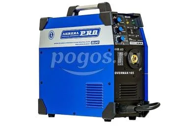 Полуавтомат сварочный инверторный OVERMAN 165 Mosfet пр. 0.6-1мм мощность 6,1кВт 220В  AURORA