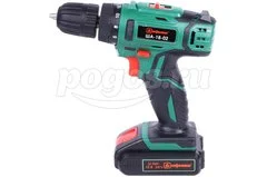 Шуруповерт аккумуляторный 18В 2*2Ач Li-Ion 1250об/мин 36Нм ЗУ кейс ША-18-02  ДИФМАШ