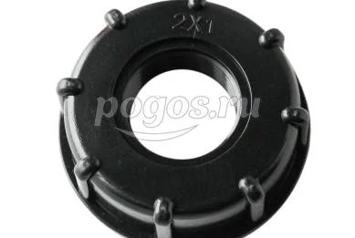 Переходник еврокуб-резьба 1 внутренняя (пластиковый)