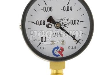 Вакуумметр ТВ-310Р (-0,1...0MPa) G1/4 кл.точ 2,5  РОСМА