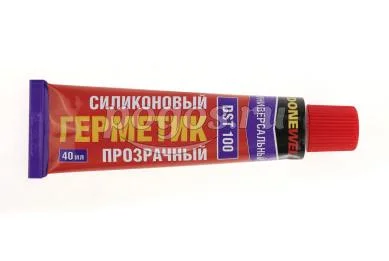 Герметик силиконовый универсальный прозрачный DST 100 40 мл.  DONEWELL