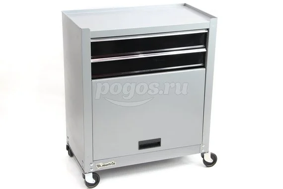 Шкаф для инструмента MATRIX 2 секции 600х260х340мм 616х330х658мм на колесах 10 ящиков