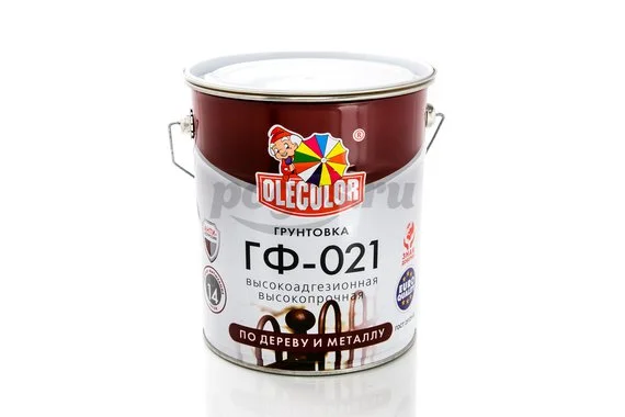 Грунтовка ГФ-021 по дереву и металлу серый 6кг  OLECOLOR