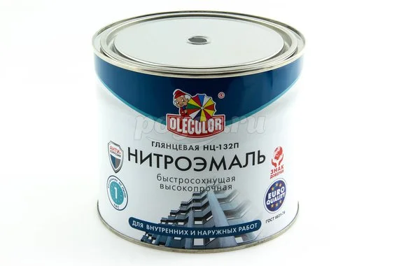 Нитроэмаль 1.7кг по дереву и металлу черный